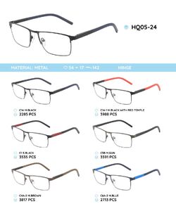 Металлическая оправа с дужками из материала TR-90 HQ05-24