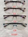 Metal frame for glasses with spring hinges 1028F