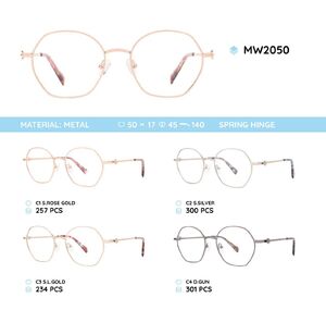 Metal women's frame for glasses MW2050