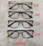 Metal frame for glasses with spring hinges 9755B