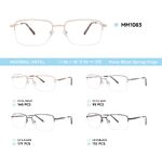 Nylor metal men's frame for glasses with spring hinges MM1083