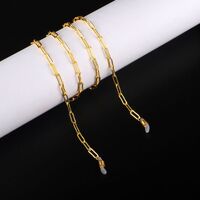 Gold-colored metal non-slip chain, for glasses and masks GL960