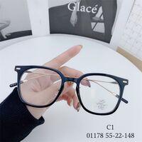 Hybrid frame, metal + TR90, with Blue Block coating SANTA 01178