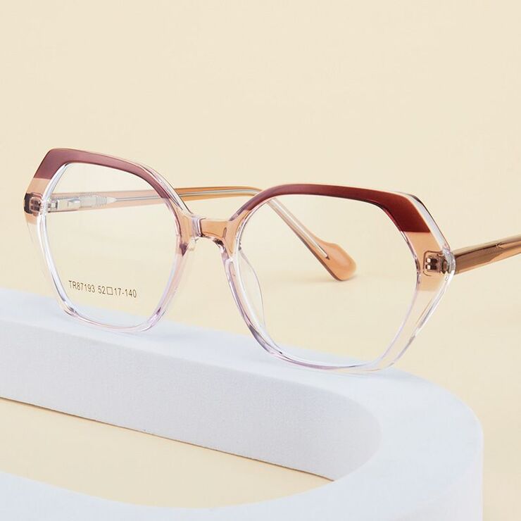 TR90 plastic frame or glasses with blue light protection, with spring hinges FA87193 