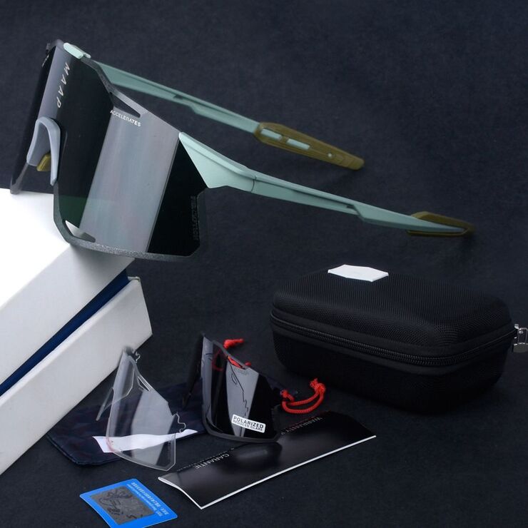 Safety shockproof sported polarized goggles, 2-lens and box set, 骑行-MS5-套装-DX