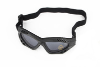 Черные очки с защитой от ветра и песка с двойными линзами 20320