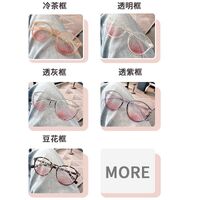Plastic TR90 glasses with Blue ray cut protection, with case TR2069腮红-2