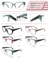 Plastic TR90 and acetate frame with spring hinges LE1090-DA