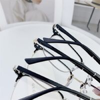 Оправа полуободковая гибридная, металл + TR90, линзы с Blue Block покрытием SANTA 1591