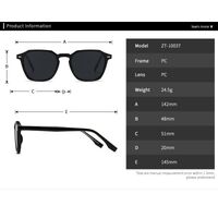 Пластиковые поляризационные солнцезащитные очки в круглой оправе Elit 10037-EL