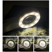 Magnifier with universal backlight, magnifying glass with handle 3710C-XX, diameter 37 mm, magnification: 11Х