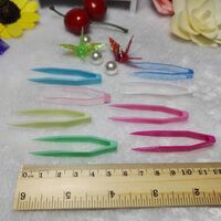 Tweezers, length 6 cm, for working with contact lenses, assorted colors QZ-1-3, order from 1000 pieces