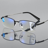 Titanium eyeglasses for reading KY8809-8810 Blue ray cut, diopters from +1.00 to +4.00, PD62-64