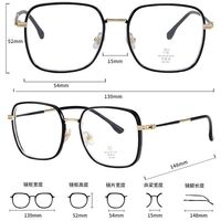 Combined frame (metal + TR90) with Blue Ray Cut protection lenses MAMO M2670