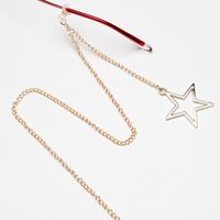 Металлическая нескользящая цепочка, с подвеской в виде звезды, для очков и масок GL1890