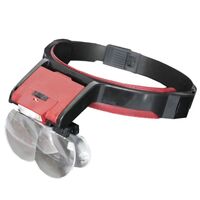 Binocular magnifier with backlight, magnifying glass with head mount 81001-B-XX, magnification: 1,7Х, 2Х, 2,5Х, 4,5Х