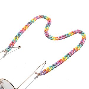 Acrylic mixed color glasses chain GB129