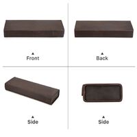Sunglasses and eyeglasses genuine leather case with 6 slots CF4012