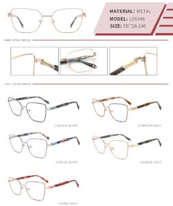 Metal frame with spring hinges LE6446-DA