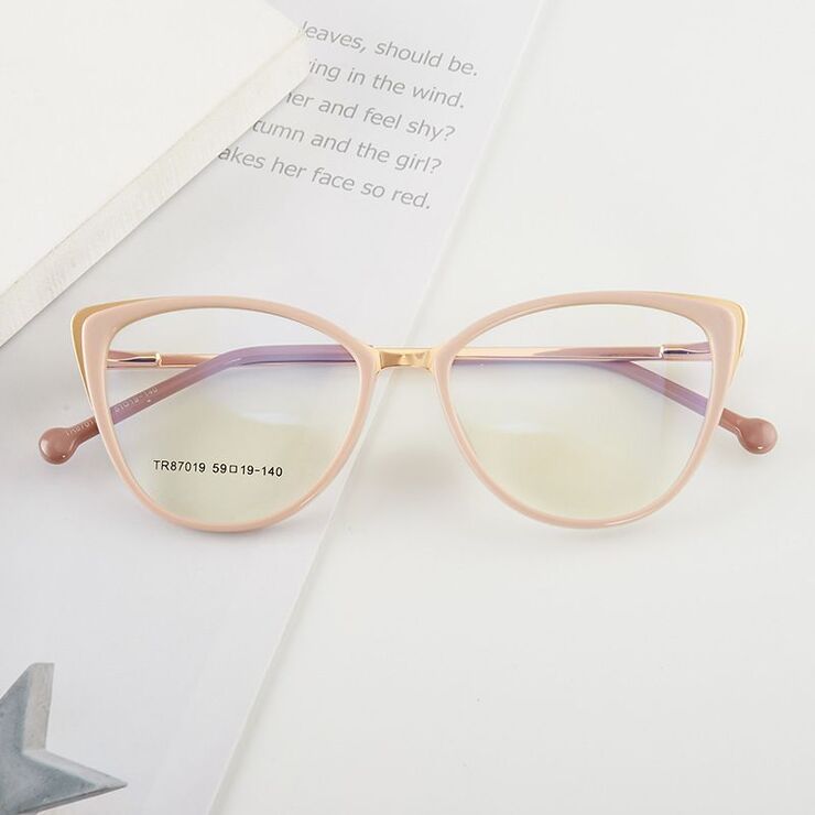 Оправа для очков комбинированная (металл + TR90) с защитой от синего света, с флексом FA87019