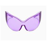 Plastic rimless sunglasses W68193