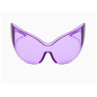 Plastic rimless sunglasses W68193