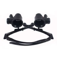 Очки-лупа с подсветкой для работы с мелкими деталями, со сменными насадками 9892G, увеличение: 10X, 15X, 20X, 25X