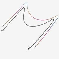 Metal non-slip chain, 2-piece set colorful and black, for glasses and masks GM018