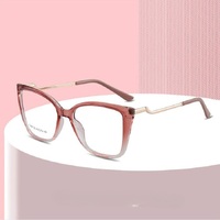 TR90 plastic frame or glasses with blue light protection, with spring hinges FA87132