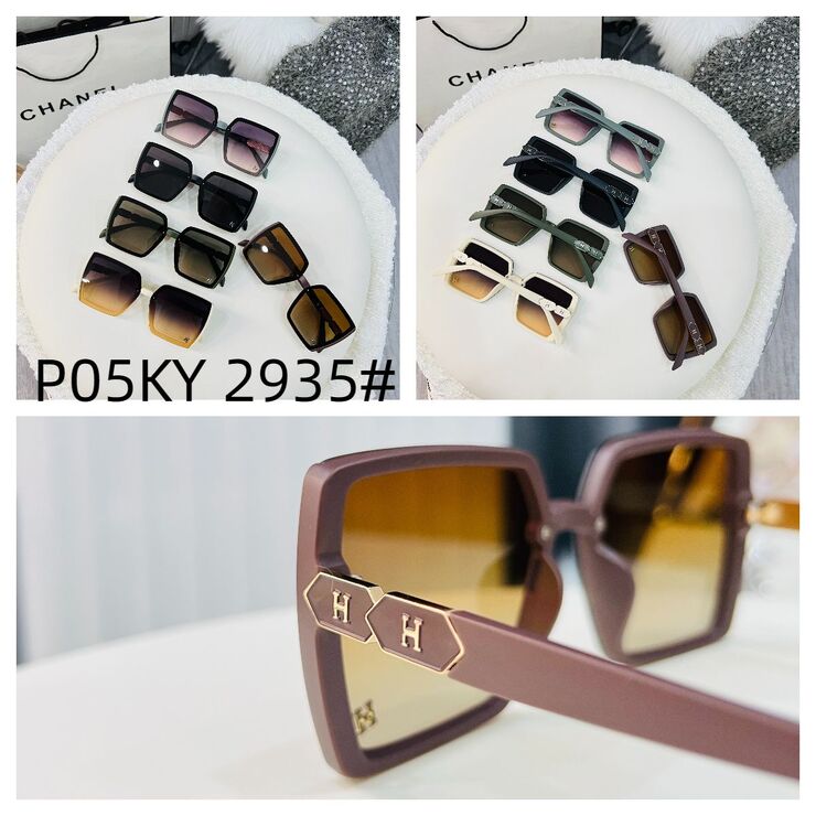 Polarized metal + TR90 sunglasses P05KY 2935