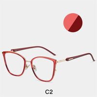 Combined frame (metal + TR90) or glasses with blue light protection, with spring hinges FA87106