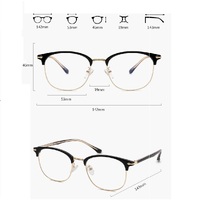 Оправа гибридная, линзы с Blue Block покрытием SANTA S1542