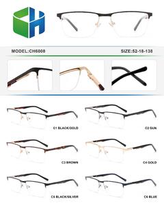 Оправа металлическая полуободковая с флексом CH6008-DA