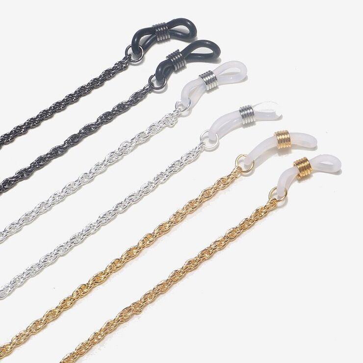 Металлическая нескользящая цепочка для очков и масок GM010