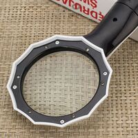 Лупа с универсальной подсветкой, увеличительное стекло с ручкой 600554H-XX, диаметр: 48 мм, увеличение: 6X