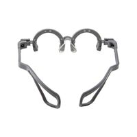 Children's trial frame silicone semi-rim for the selection of glasses STF5270-H Black (PJ080) with sizes from 52 to 70 mm