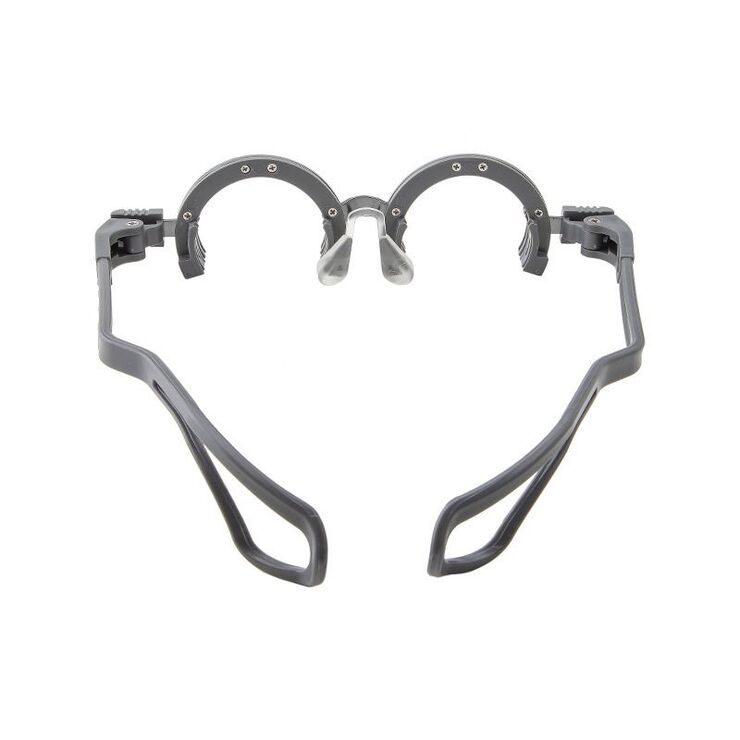 Children's trial frame silicone semi-rim for the selection of glasses STF5270-H Black (PJ080) with sizes from 52 to 70 mm