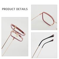 Combined frame (metal + TR90) or glasses with blue light protection, with spring hinges FA87174