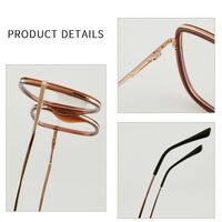 Combined frame (metal + TR90) or glasses with blue light protection, with spring hinges FA87151