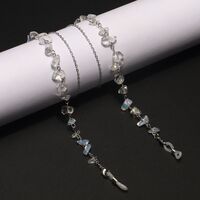 Цепочка для очков из натурального камня красный коралл GL1210