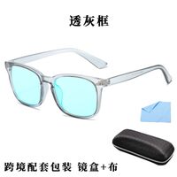 Blue Block plastic glasses with blue light protection for colorblind people, with case KY8082-6直板色盲