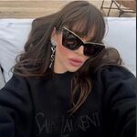 Пластиковые женские солнцезащитные очки с формой кошачий глаз 098-EL