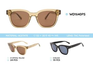 Plastic acetate frame polarized sunglasses WD1640PS