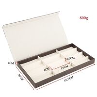 Glasses and frames portable holder display with 15 slots and cover, from 1 piece JS-C250221-3