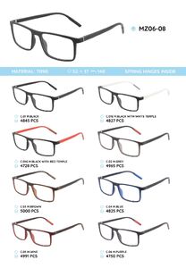 TR-90 plastic frames for glasses with spring hinges MZ06-08