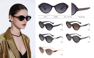 Polarized plastic sunglasses Leke LK14009