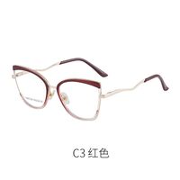 Combined frame (metal + TR90) or glasses with blue light protection, with spring hinges FA87103