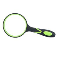 Magnifier, magnifying glass with handle 双色橡胶柄放大镜100-XX-2, diameter 100 mm, magnification: 6Х