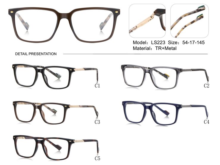Plastic TR90 frame for glasses with UV protection More LS223