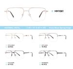 Nylor metal men's frame for glasses with spring hinges MM1081